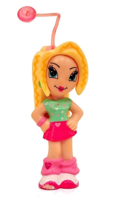 Preowned LEGO® Minifigure – Clikits clik003 Clikits Figure Heart - Bright Light Yellow Hair, Light Green Top, Magenta Skirt