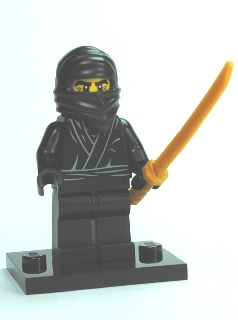 LEGO® Collectible Minifigure Series 1 – Ninja set w/Stand & Acces (col01-12) Complete Set with Stand & Accessories