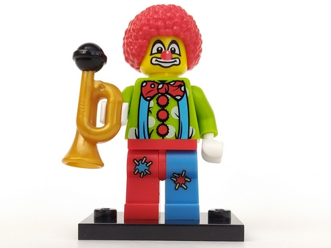 LEGO® Collectible Minifigure Series 1 – col01-4 Circus Clown set w/Stand & Acces Complete Set with Stand & Accessories