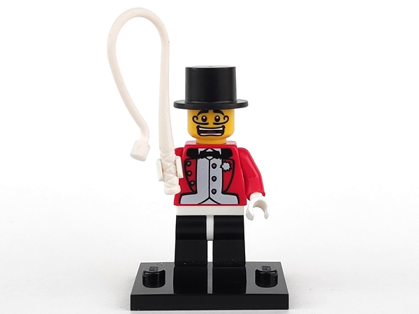 LEGO® Collectible Minifigure Series 2 – col02-3 Circus Ringmaster set w/Stand & Acces Complete Set with Stand & Accessories