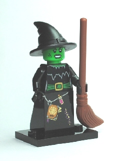 LEGO® Collectible Minifigure Series 2 – col02-4 Witch set w/Stand & Acces Complete Set with Stand & Accessories