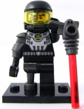 LEGO® Collectible Minifigure Series 3 – col03-6 Space Villain set w/Stand & Acces Complete Set with Stand & Accessories