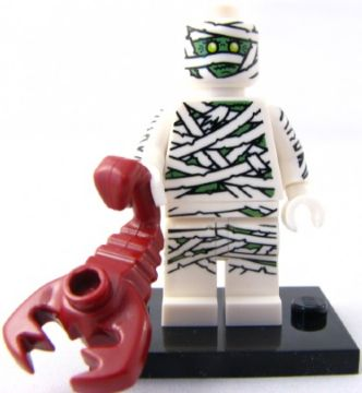 LEGO® Collectible Minifigure Series 3 – col03-8 Mummy set w/Stand & Acces Complete Set with Stand & Accessories