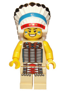 Preowned LEGO® Minifigure – col034 Tribal Chief Series 3