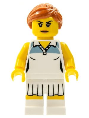 Preowned LEGO® Minifigure – col046 Tennis Player Series 3