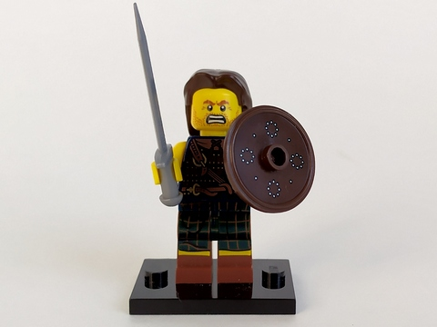 LEGO® Collectible Minifigure Series 6 – col06-2 Highland Battler set w/Stand & Acces Complete Set with Stand & Accessories