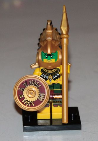 LEGO® Collectible Minifigure Series 7 – col07-2 Aztec Warrior set w/Stand & Acces Complete Set with Stand & Accessories