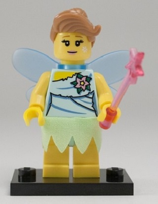 LEGO® Collectible Minifigure Series 8 – col08-9 Fairy set w/Stand & Acces Complete Set with Stand & Accessories