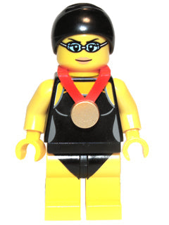 Preowned LEGO® Minifigure – col097 Swimming Champion Series 7