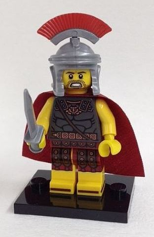 LEGO® Collectible Minifigure Series 10 – col10-3 Roman Commander Set w/Stand & Access Complete Set with Stand & Accessories