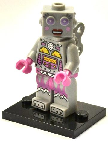 LEGO® Collectible Minifigure Series 11 – Lady Robot Set w/Stand & Access (col11-16) Complete Set with Stand & Accessories