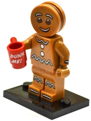 LEGO® Collectible Minifigure Series 11 – col11-6 Gingerbread Man Set w/Stand & Access Complete Set with Stand & Accessories