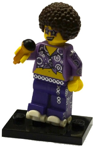 LEGO® Collectible Minifigure Series 13 – Disco Diva set w/Stand & Acces (col13-13) Complete Set with Stand & Accessories