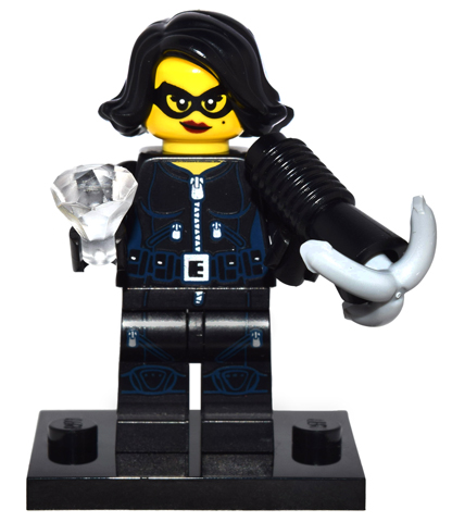 LEGO® Collectible Minifigure Series 15 – Jewel Thief set w/Stand & Acces (col15-15) Complete Set with Stand & Accessories