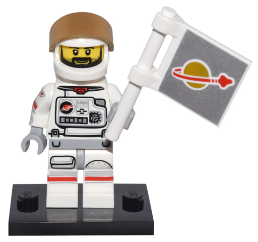 LEGO® Collectible Minifigure Series 15 – col15-2 Astronaut set w/Stand & Acces Complete Set with Stand & Accessories