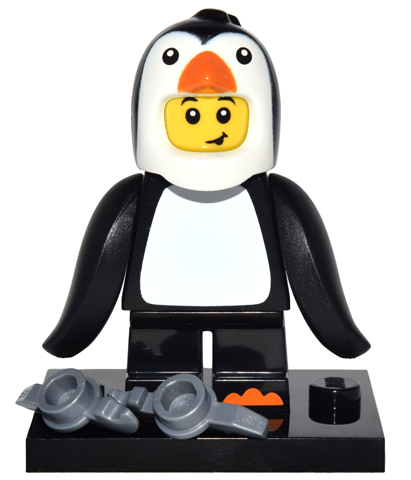 LEGO® Collectible Minifigure Series 16 – Penguin Boy set w/Stand & Acces (col16-10) Complete Set with Stand & Accessories