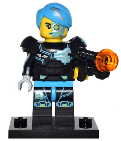 LEGO® Collectible Minifigure Series 16 – col16-3 Cyborg set w/Stand & Acces Complete Set with Stand & Accessories