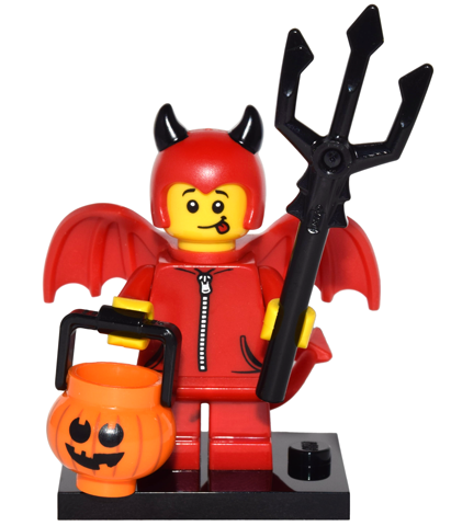 LEGO® Collectible Minifigure Series 16 – col16-4 Cute Little Devil set w/Stand & Acces Complete Set with Stand & Accessories