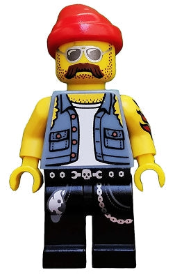 Preowned LEGO® Minifigure – Series 10 col160 Motorcycle Mechanic Series 10