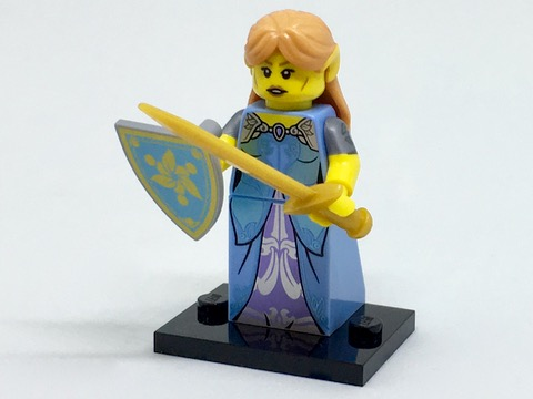 LEGO® Collectible Minifigure Series 17 – Elf Maiden set w/Stand & Acces (col17-15) Complete Set with Stand & Accessories