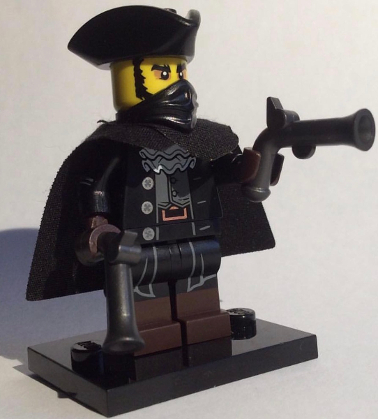 LEGO® Collectible Minifigure Series 17 – The Mystery Man (Highwayman) Set (col17-16) Complete Set with Stand & Accessories