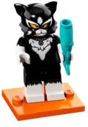 LEGO® Collectible Minifigure Series 18 – Cat Costume Girl Set (col18-12) Complete Set with Stand & Accessories