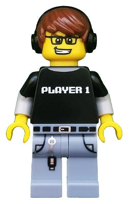 Preowned LEGO® Minifigure – col182 Video Game Guy Series 12