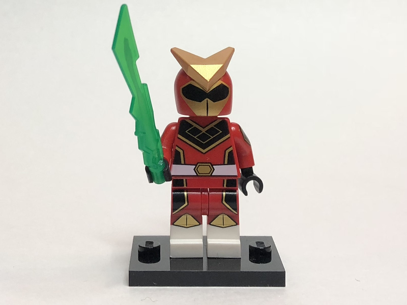 LEGO® Collectible Minifigure Series 20 – col20-9 Super Warrior set w/Stand & Acces Complete Set with Stand & Accessories