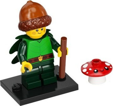LEGO® Collectible Minifigure Series 22 – col22-8 Forest Elf set w/Stand & Acces Complete Set with Stand & Accessories
