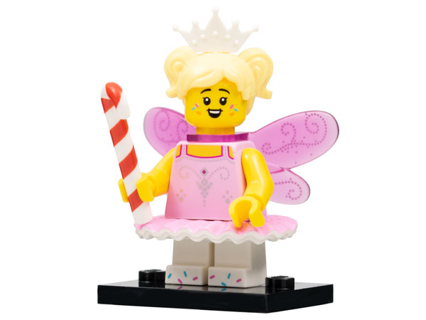 LEGO® Collectible Minifigure Series 23 – col23-2 Sugar Fairy set w/Stand & Acces Complete Set with Stand & Accessories