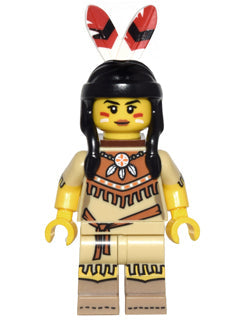Preowned LEGO® Minifigure – col232 Tribal Woman Series 15