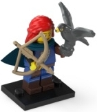 LEGO® Collectible Minifigure Series 24 – col24-5 Falconer set w/Stand & Acces Complete Set with Stand & Accessories
