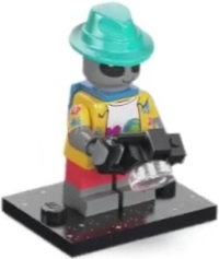 LEGO® Collectible Minifigure Series 26 – col26-3 Alien Tourist set w/Stand & Acces Complete Set with Stand & Accessories