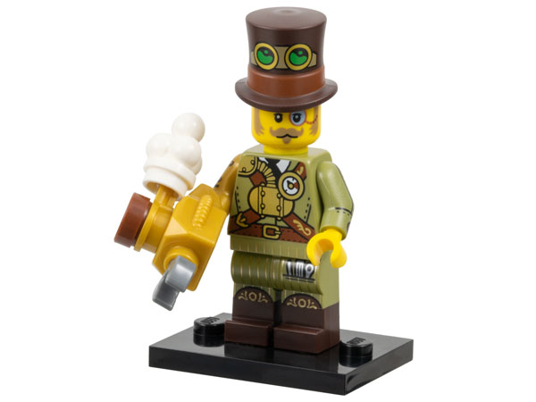 LEGO® Collectible Minifigure Series 27 – Steampunk Inventor set w/Stand & Acces (col27-12) Complete Set