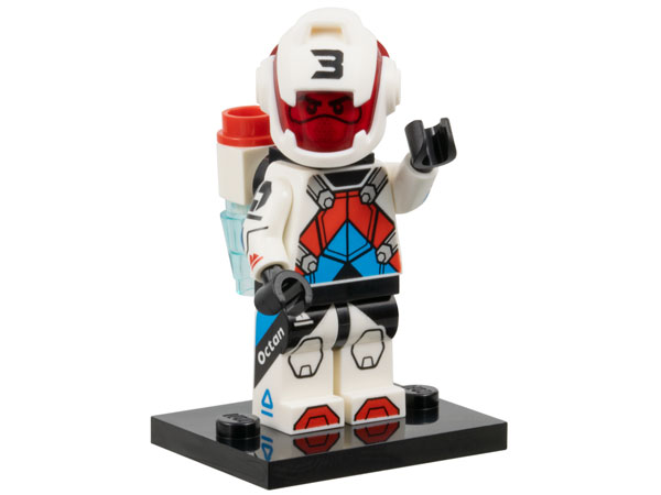 LEGO® Collectible Minifigure Series 27 – col27-3 Jetpack Racer, set w/Stand & Acces Complete Set with Stand & Accessories