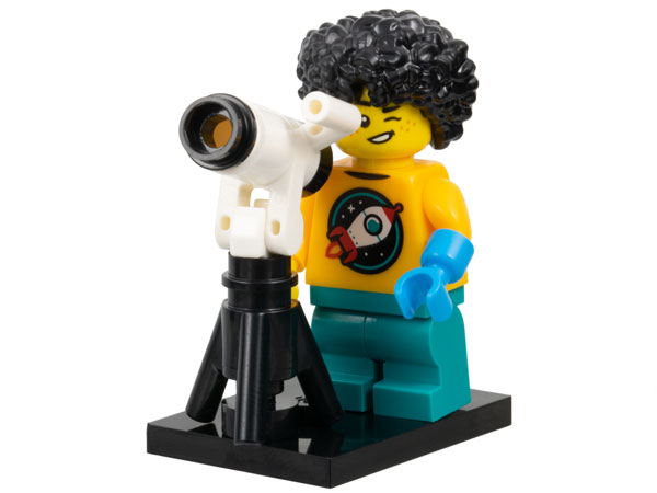 LEGO® Collectible Minifigure Series 27 – col27-4 Astronomer Kid, set w/Stand & Acces Complete Set with Stand & Accessories