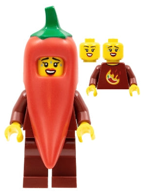 Preowned LEGO® Minifigure – col387 Chili Costume Fan Series 22