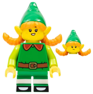 Preowned LEGO® Minifigure – col402 Holiday Elf Series 23