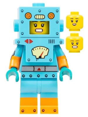 Preowned LEGO® Minifigure – col403 Cardboard Robot Series 23