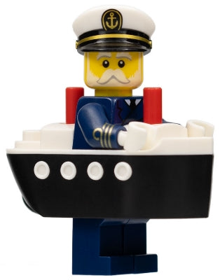 Preowned LEGO® Minifigure – col407 Ferry Captain Series 23