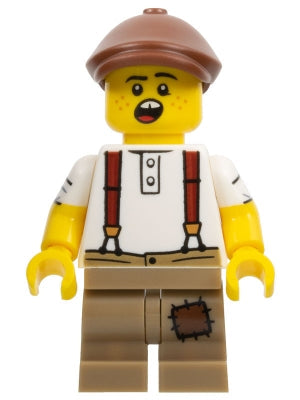 Preowned LEGO® Minifigure – col423 NEWspaper Kid Series 24