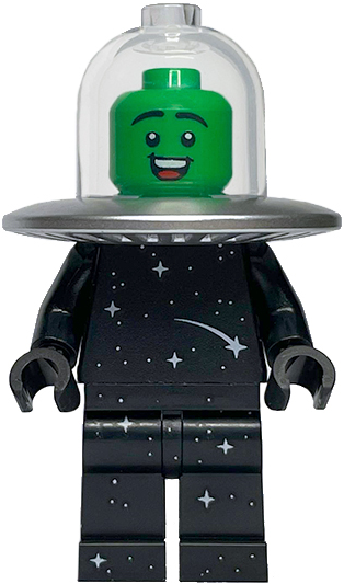 Preowned LEGO® Minifigure – Series 26 col443 Flying Saucer Costume Fan