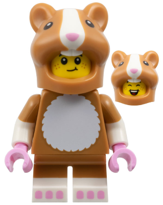 Preowned LEGO® Minifigure – col449 Hamster Costume Fan, Series 27