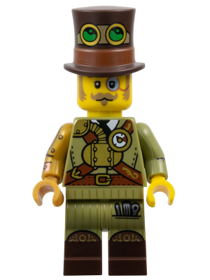Preowned LEGO® Minifigure – col460 Steampunk Inventor, Series 27