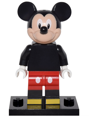 LEGO® Collectible Minifigure Series 1 – coldis-12 Mickey Mouse Disney Set Complete Set with Stand & Accessories