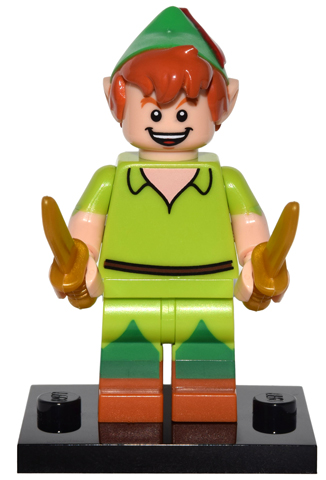 LEGO® Collectible Minifigure Series 1 – coldis-15 Peter Pan Disney set w/Stand & Acces Complete Set with Stand & Accessories