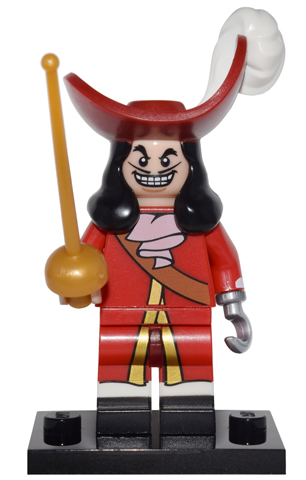 LEGO® Collectible Minifigure Series 1 – coldis-16 Captain Hook Disney set w/Stand & Acces Complete Set