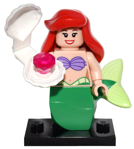 LEGO® Collectible Minifigure Series 1 – coldis-18 Ariel Disney set w/Stand & Acces Complete Set with Stand & Accessories
