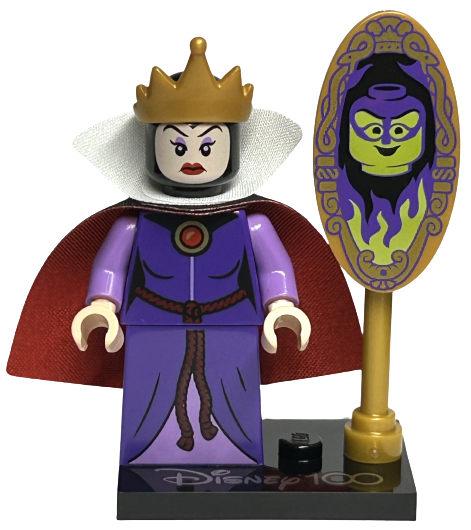 LEGO® Collectible Minifigure Series – coldis100-18 The Queen Disney 100 set w/Stand & Acces Complete Set