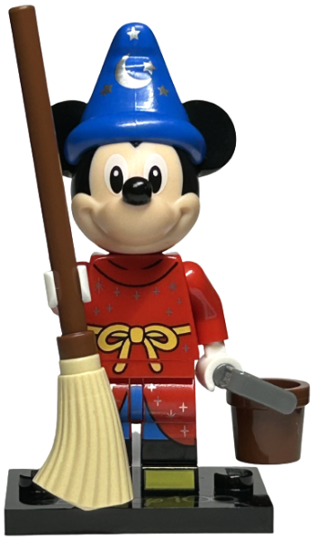 LEGO® Collectible Minifigure Series – coldis100-4 Sorcerer's Apprentice Mickey set w/Stand & Acces Complete Set